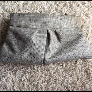 Ulta Gray Black Silver Zipper Cosmetic Bag